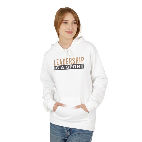 Leadership Is A Sport Hoodie (Black) - Image 3