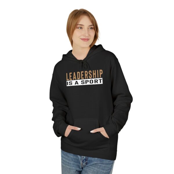Leadership Is A Sport Hoodie (White) - Image 3