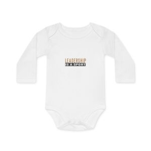 Leadership Is A Sport Long-Sleeve Organic Baby Bodysuit