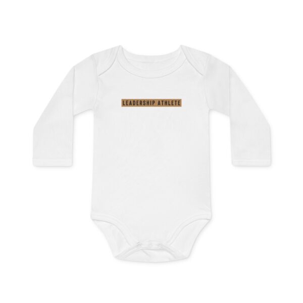 Little Leadership Athlete Long-Sleeve Organic Bodysuit