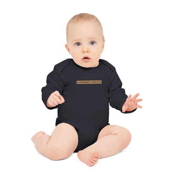 Little Leadership Athlete Long-Sleeve Organic Bodysuit - Image 6