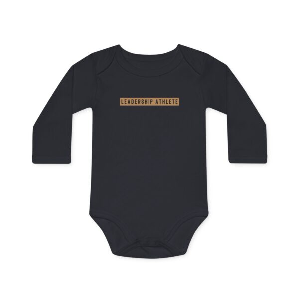 Little Leadership Athlete Long-Sleeve Organic Bodysuit - Image 4