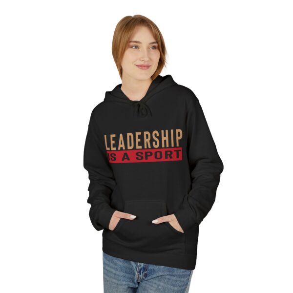Leadership Is A Sport Hoodie (Red) - Image 7