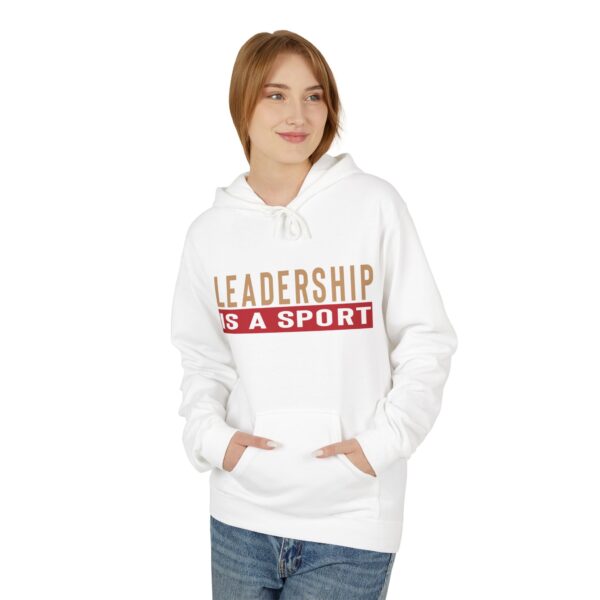 Leadership Is A Sport Hoodie (Red) - Image 3